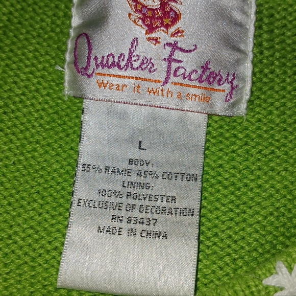 Quaker Factory Womens Christmas Sweater..L - Picture 2 of 5